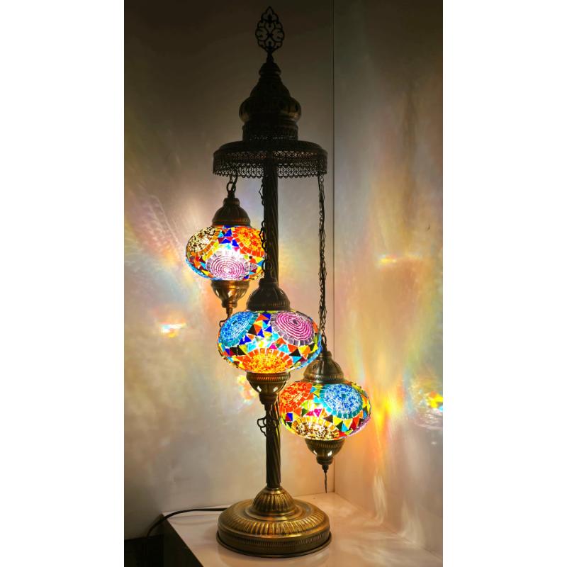 Аутентичная лампа с мозаичным пьедесталом 3