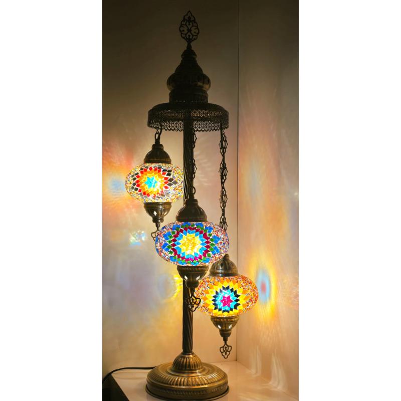 Аутентичная лампа с мозаичным пьедесталом 3