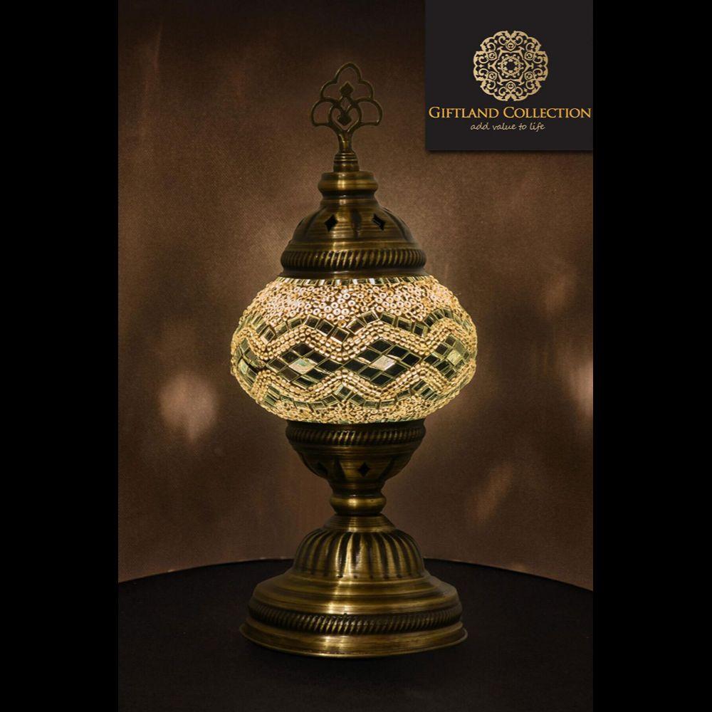 Настольная аутентичная мозаичная лампа